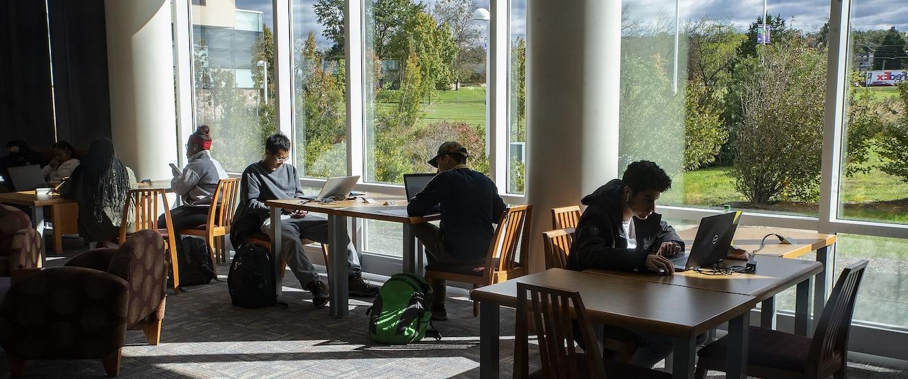 image of students on campus